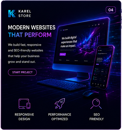 Karel Store Modern Websites